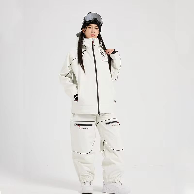 New Ski Suit Women's Man Wear Resistant Snow Set Waterproof Windproof Warm Breathable Professional Loose Winter Outdoor Clothes