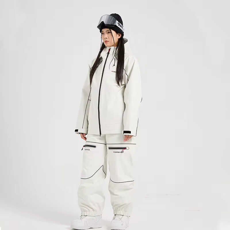 New Ski Suit Women's Man Wear Resistant Snow Set Waterproof Windproof Warm Breathable Professional Loose Winter Outdoor Clothes