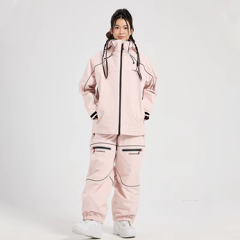New Ski Suit Women's Man Wear Resistant Snow Set Waterproof Windproof Warm Breathable Professional Loose Winter Outdoor Clothes