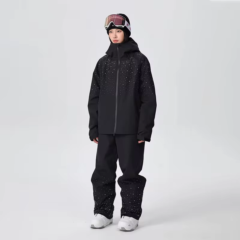 New Adult Winter Ski Sport Single Double Snowboard Windproof Cold Resistant Wear-resistant Sets Top Pants Trendy Female Clothing