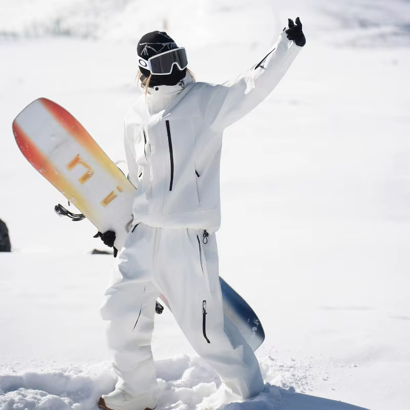 Women's Snow Set Men's Winter Windproof Waterproof Hooded Ski Jacket Pants Skiing Suit Thermal Outdoor Breathable Durable Wear