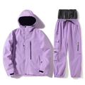 Women's Snow Set Men's Winter Windproof Waterproof Hooded Ski Jacket Pants Skiing Suit Thermal Outdoor Breathable Durable Wear