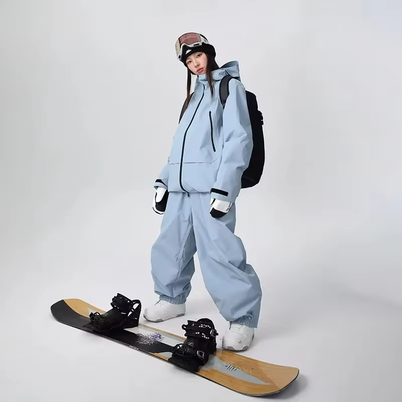 Winter Cold Outdoor Loose Ski Clothing Man Warm Breathable Windproof Women's Snowboard Clothing Waterproof Wear Resistant Sets
