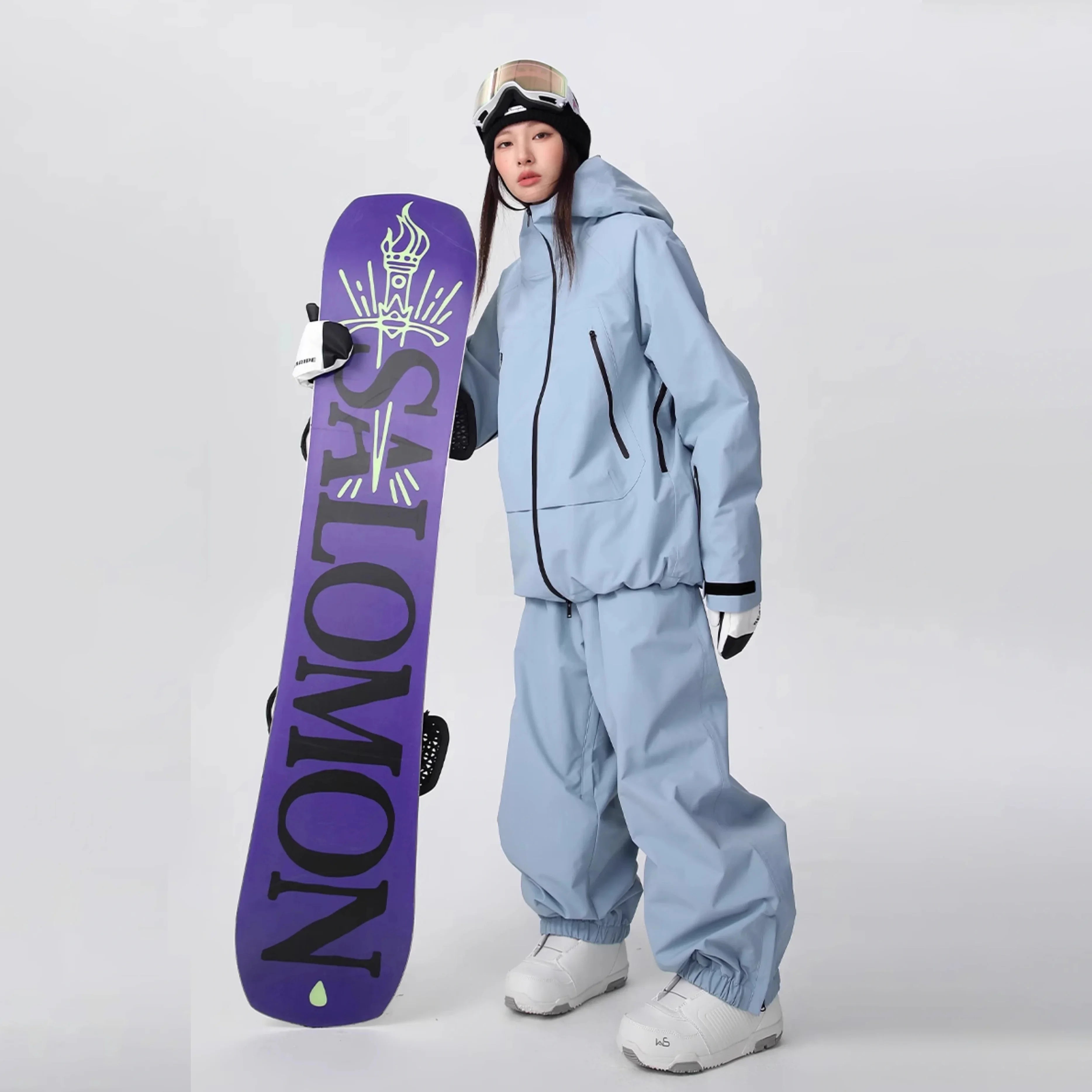 Winter Cold Outdoor Loose Ski Clothing Man Warm Breathable Windproof Women's Snowboard Clothing Waterproof Wear Resistant Sets