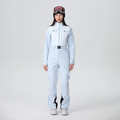 One Piece Solid Slim Fit Ski Suit Winter Warm Windproof Woman Snowboard Sports Clothing Breathable Wear Resistant Skiing Sets