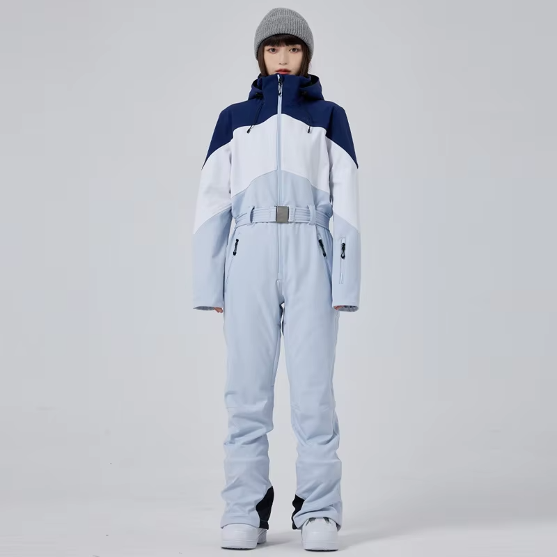 Winter New Skiing Suites Outdoor Waterproof Clothes Alpine Sport Costume Women's Ski Warm Up Tracksuit Slimming Snow Jumpsuit