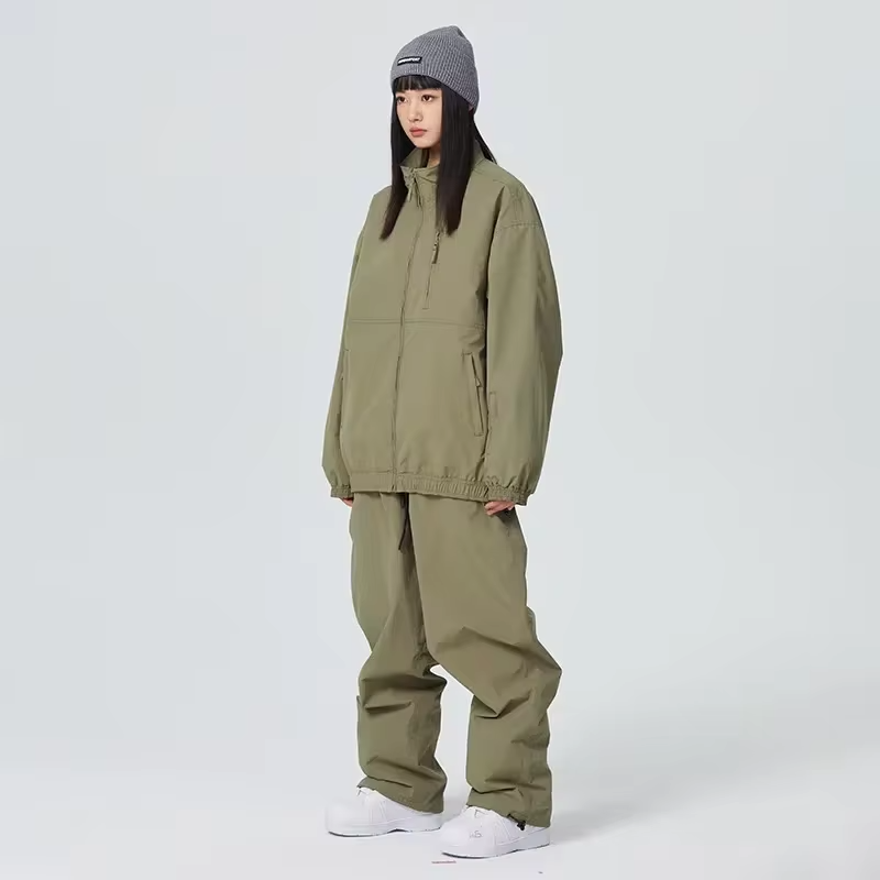 New Winter Woman Couple Ski Suits Sports Warm Tracksuit Snow Set Clothes Waterproof Windproof Man Loose Skiing Jacket Pants