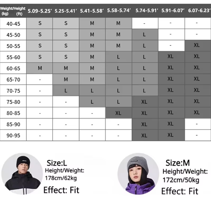New Winter Woman Couple Ski Suits Sports Warm Tracksuit Snow Set Clothes Waterproof Windproof Man Loose Skiing Jacket Pants
