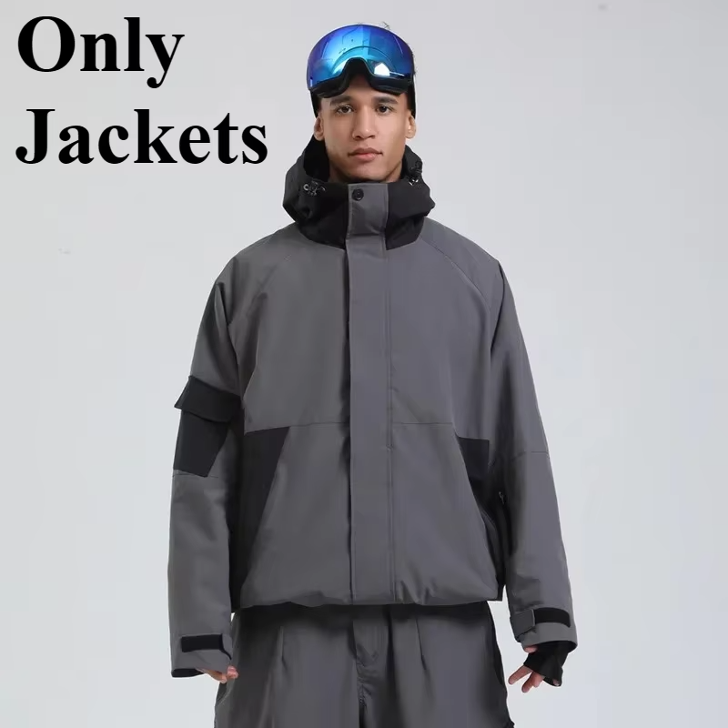 2026 Women's Winter Baggy Snowboard Skiing Jackets Outdoor Windproof Waterproof Thermal Warm Coat Windbreaker Outwear Casual Men