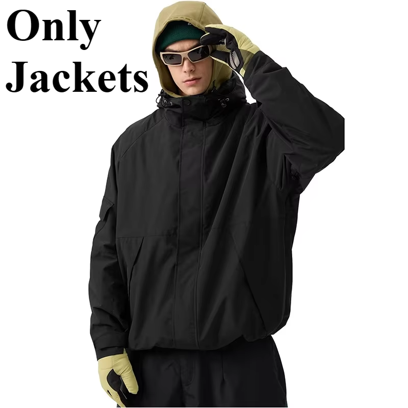 2026 Women's Winter Baggy Snowboard Skiing Jackets Outdoor Windproof Waterproof Thermal Warm Coat Windbreaker Outwear Casual Men