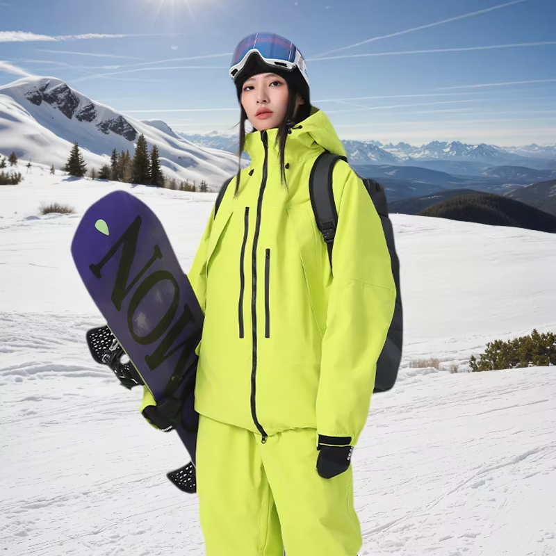 Winter Warm Skiing Jackets Women Men Snow Windproof Waterproof Ski Coat Breathable Adult Loose Solid Hooded Jacket Outdoor New