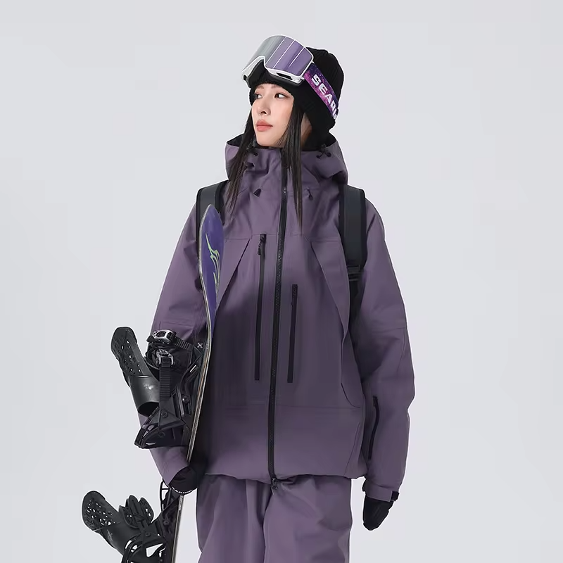 Winter Warm Skiing Jackets Women Men Snow Windproof Waterproof Ski Coat Breathable Adult Loose Solid Hooded Jacket Outdoor New