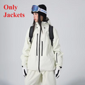 Winter Warm Skiing Jackets Women Men Snow Windproof Waterproof Ski Coat Breathable Adult Loose Solid Hooded Jacket Outdoor New