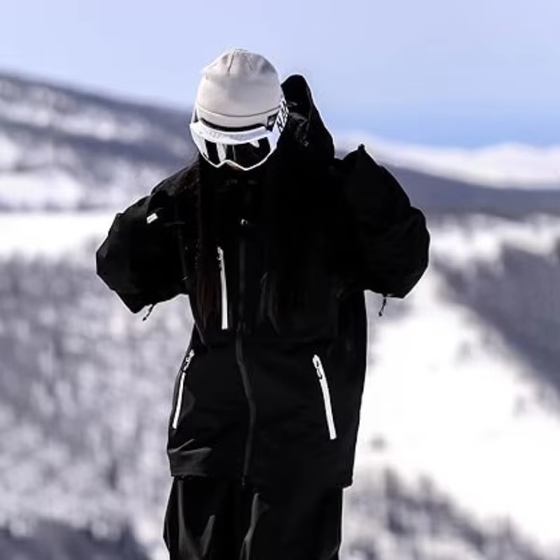 2026 Men's Ski Jackets Waterproof Snowboard Jackets Windproof Baggy Snowboarding Coats Winter Outdoor Sport Snow Hooded New  Top