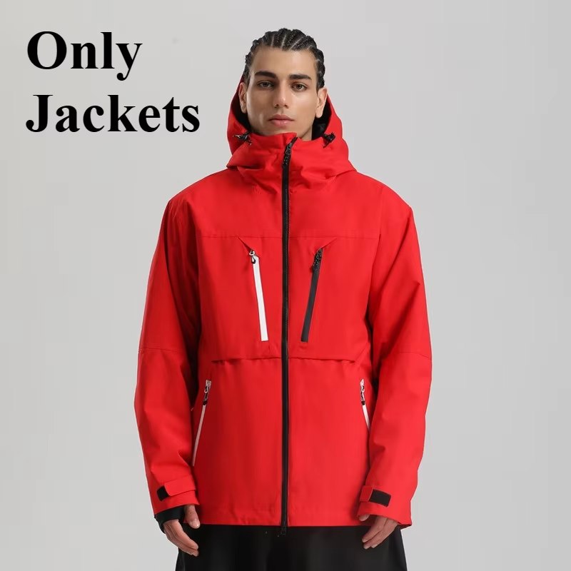 2026 Men's Ski Jackets Waterproof Snowboard Jackets Windproof Baggy Snowboarding Coats Winter Outdoor Sport Snow Hooded New  Top