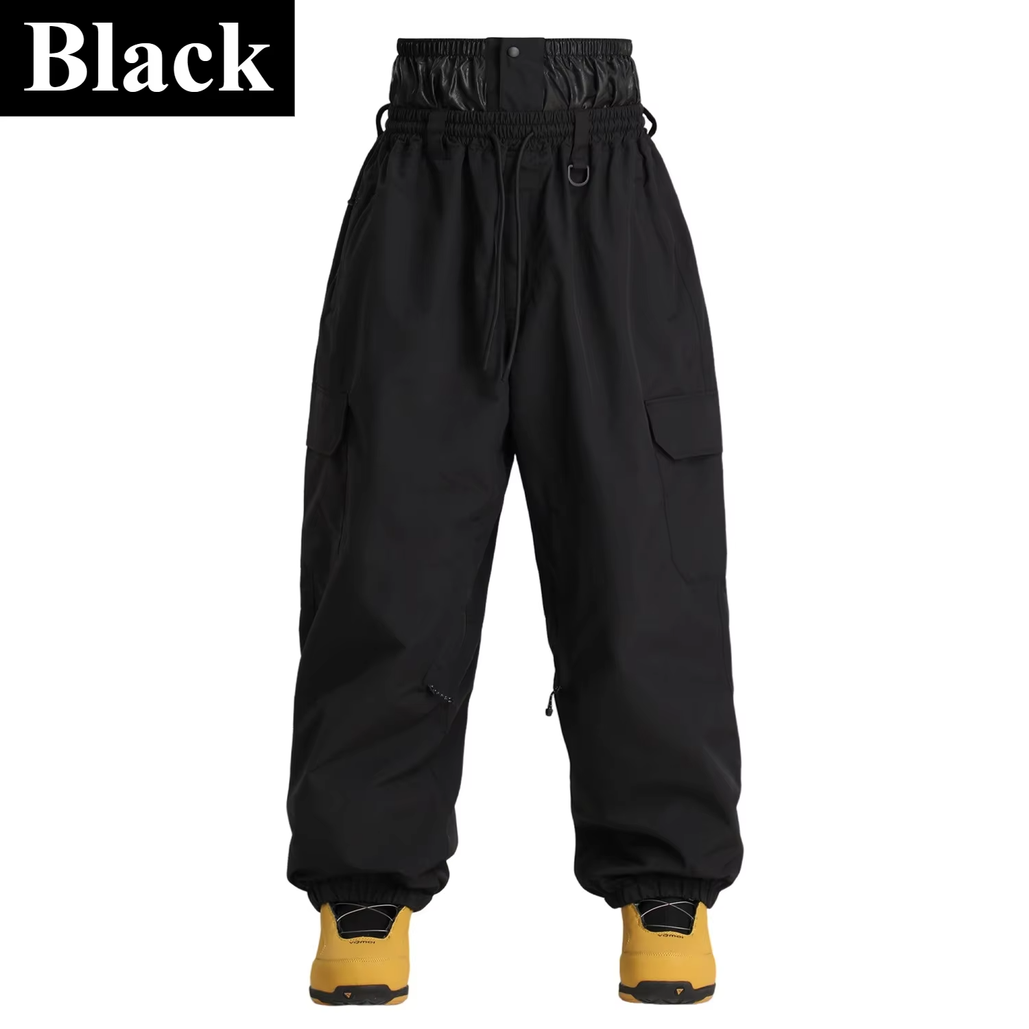 2026 New Winter Unisex Cargo Snowboard Pants Loose Baggy Ski Windproof Waterproof Breathable Warm Outdoor Snow Pants Men Women