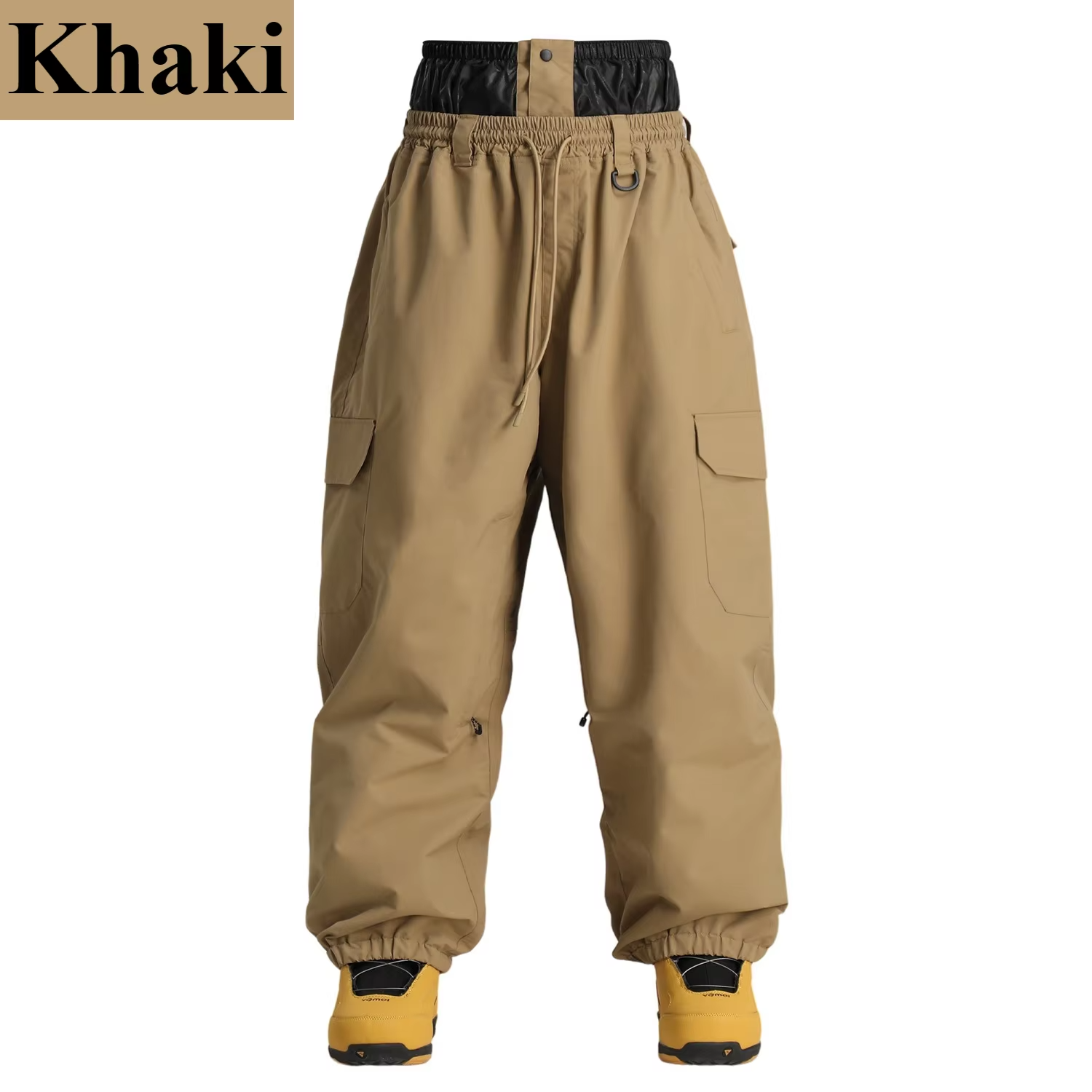 2026 New Winter Unisex Cargo Snowboard Pants Loose Baggy Ski Windproof Waterproof Breathable Warm Outdoor Snow Pants Men Women