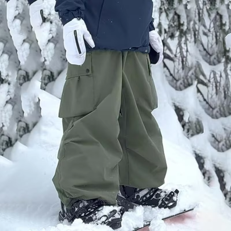 2026 Women Men Ski Pants Snowboard Pant Super Baggy Snowboarding Loose Snow Sports Insulation Waterproof Windproof Outdoor