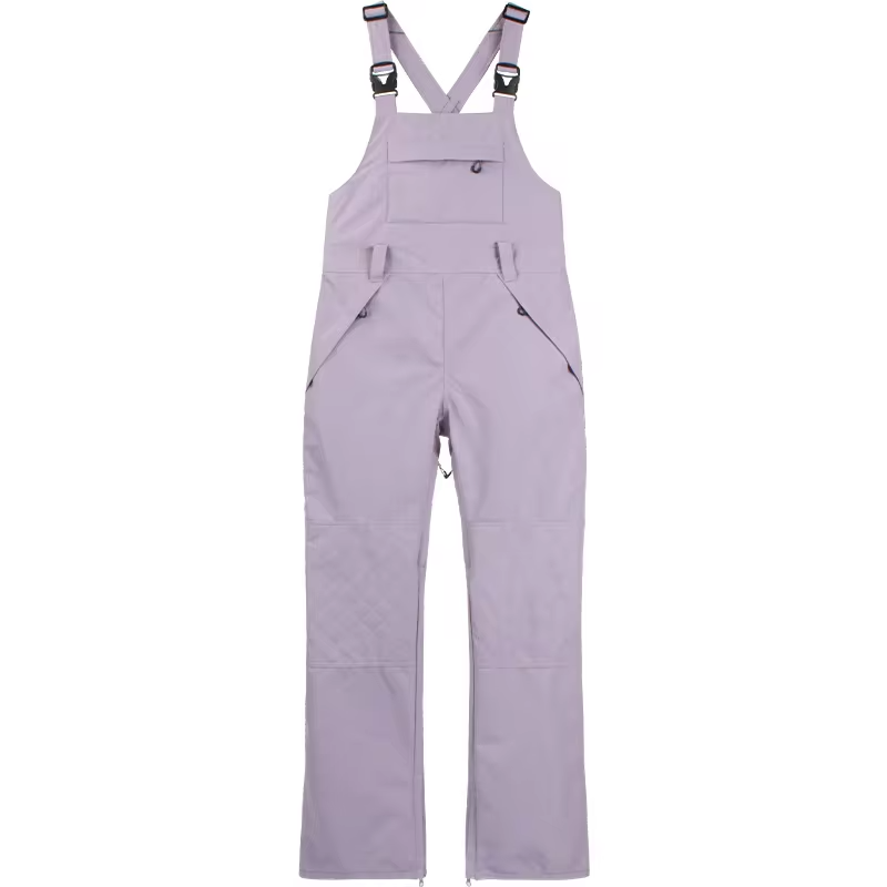 Women Winter Ski Bib Overalls Cargo Snow Pants Windproof Waterproof Wear Resistant Warm Breathable Ski Trousers Outdoor Sports