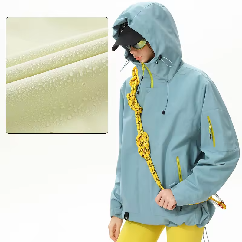 Unisex Hiking Jacket Women 3-In-1 Waterproof Fleece Zippered Camping Hooded Jacket Men Winter Warm Outdoor Windproof Sports Coat
