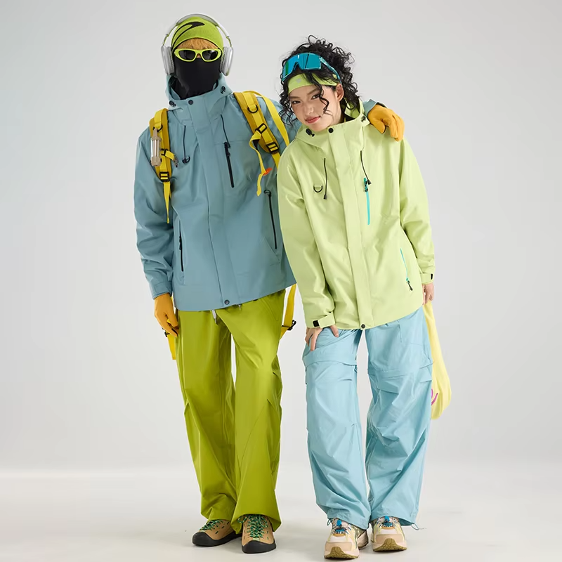 New Outdoor Jacket For Men And Women The Same Fleece Three-In-One Running Mountaineering Jacket For Autumn And Winter Fishing