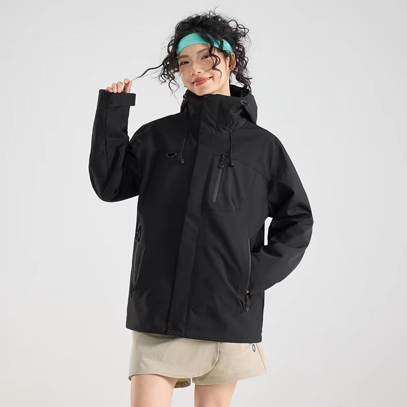 New Outdoor Jacket For Men And Women The Same Fleece Three-In-One Running Mountaineering Jacket For Autumn And Winter Fishing