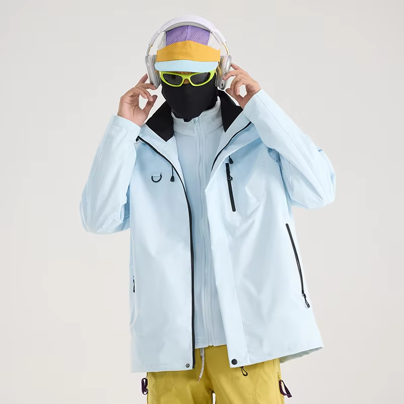 New Outdoor Jacket For Men And Women The Same Fleece Three-In-One Running Mountaineering Jacket For Autumn And Winter Fishing
