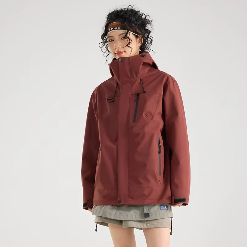 New Outdoor Jacket For Men And Women The Same Fleece Three-In-One Running Mountaineering Jacket For Autumn And Winter Fishing