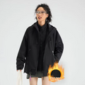 Winter Hiking Jacket Women 3 In 1 Fleece Waterproof Windproof Camping Hooded Jacket Outdoor Thick Warm Skiing Travel Casual Coat