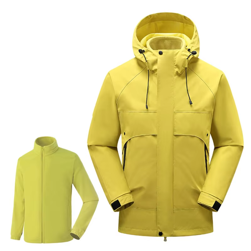 High-End Three-in-One Outdoor Assault Jacket Unisex Windproof Water-Repellent Autumn Winter Coat