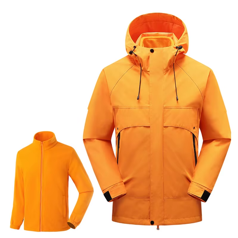 High-End Three-in-One Outdoor Assault Jacket Unisex Windproof Water-Repellent Autumn Winter Coat
