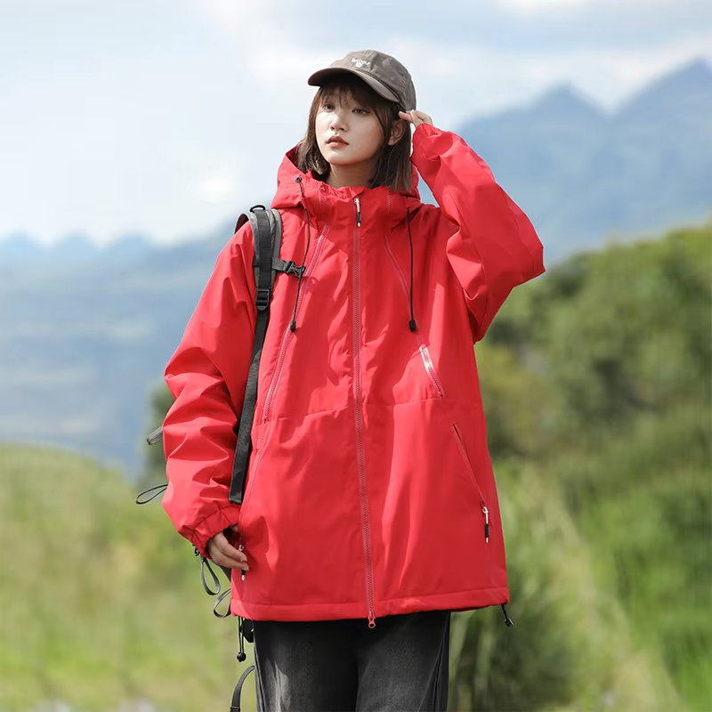 New Autumn And Winter Cotton-Padded JacketsFor Couples Hooded Cotton-Padded Jackets Same-Style Cotton-Padded Outdoor Jackets