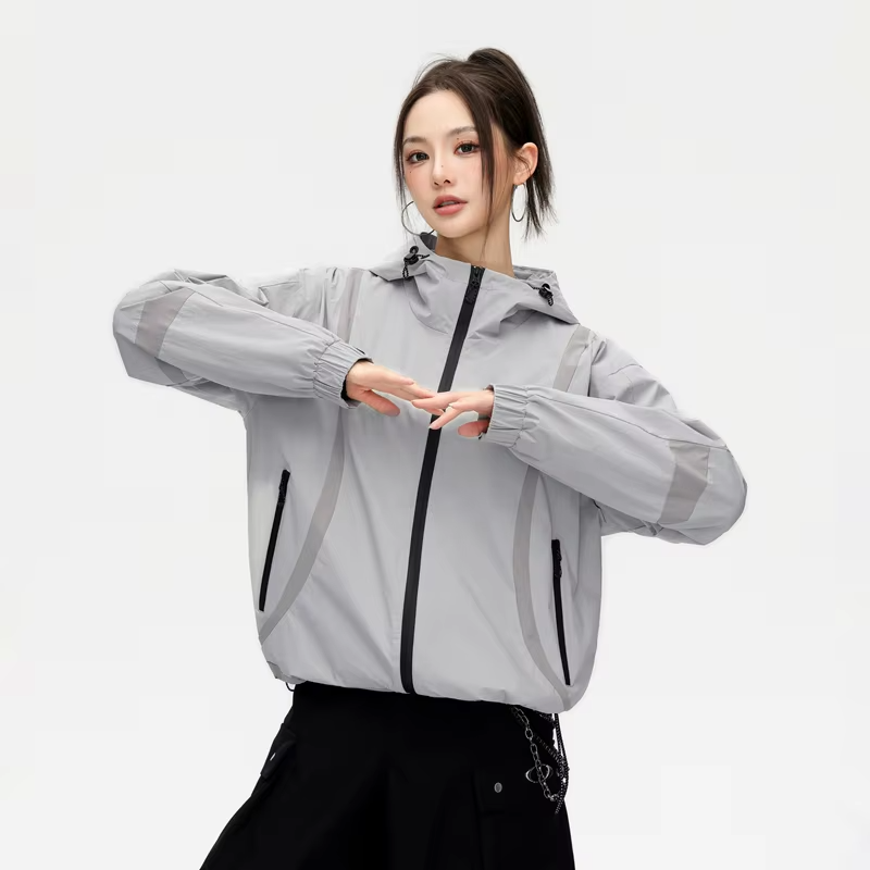 2026 Spring New Arrival: Women's Coat Hooded High-Quality Outdoor Jacket Casual, Camping, Hiking Loose Unisex Windbreaker Jacket