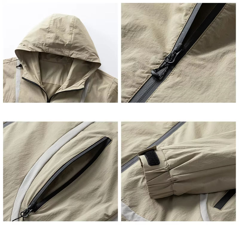 2026 Spring New Arrival: Women's Coat Hooded High-Quality Outdoor Jacket Casual, Camping, Hiking Loose Unisex Windbreaker Jacket