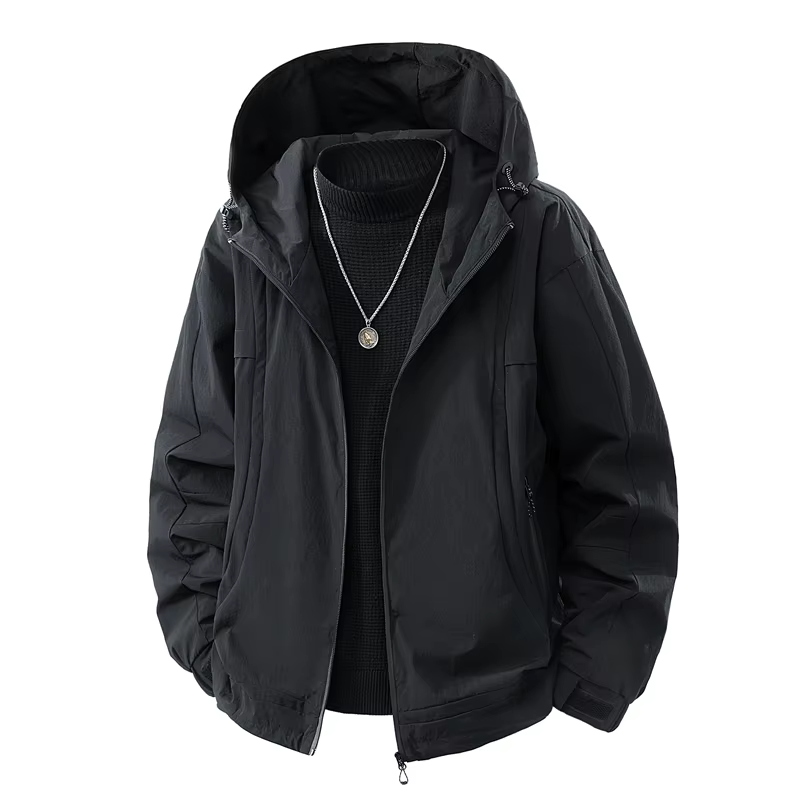 2026 Spring New Arrival: Women's Coat Hooded High-Quality Outdoor Jacket Casual, Camping, Hiking Loose Unisex Windbreaker Jacket