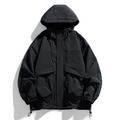 Spring Autumn Couple Waterproof Casual Jacket Stitching Color Hiking Coat  Women's Outdoor Camping Windproof Coats Hooded Jacket