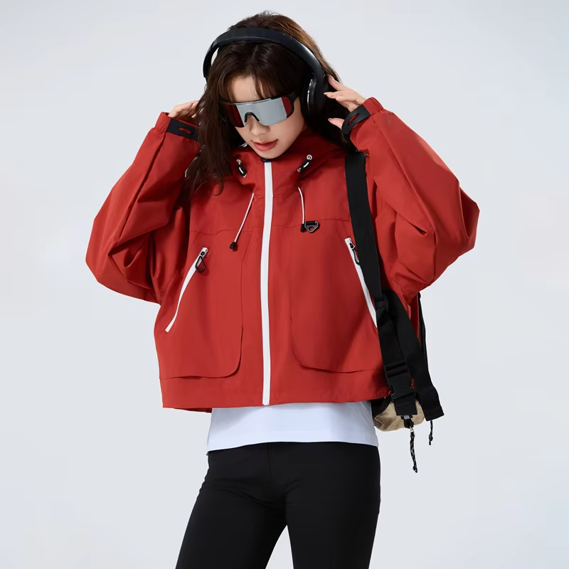 CHRLCK Men Women's Hiking Jacket Waterproof Camping Trekking Fishing Oilproof Clothes Outdoor Sport Windbreaker Wear-resistant