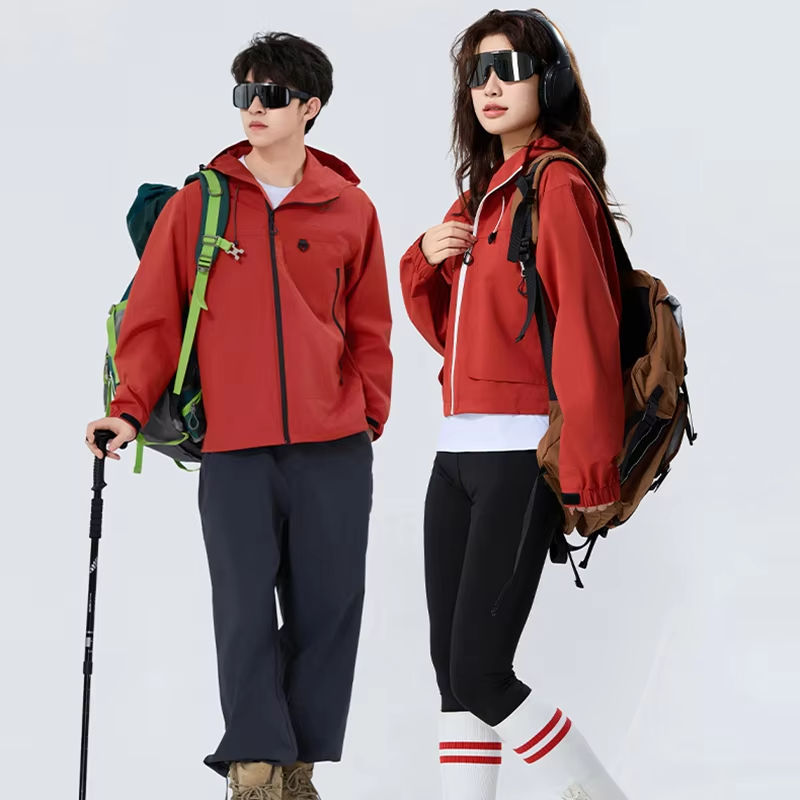 CHRLCK Men Women's Hiking Jacket Waterproof Camping Trekking Fishing Oilproof Clothes Outdoor Sport Windbreaker Wear-resistant