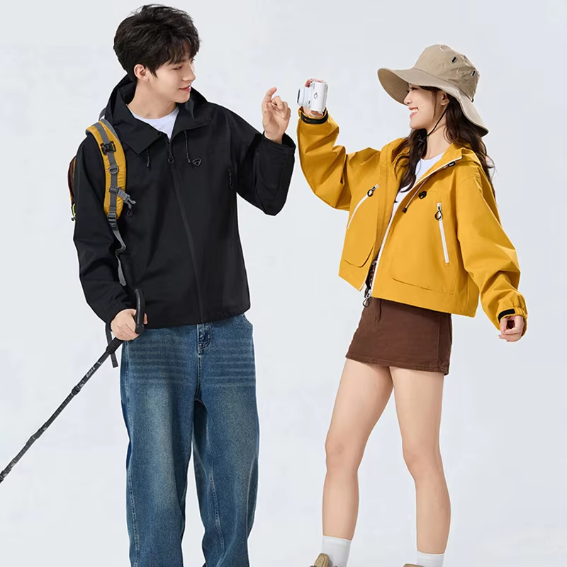 CHRLCK Men Women's Hiking Jacket Waterproof Camping Trekking Fishing Oilproof Clothes Outdoor Sport Windbreaker Wear-resistant
