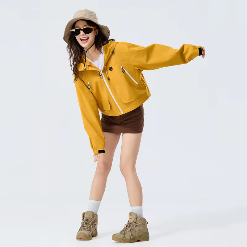 CHRLCK Men Women's Hiking Jacket Waterproof Camping Trekking Fishing Oilproof Clothes Outdoor Sport Windbreaker Wear-resistant