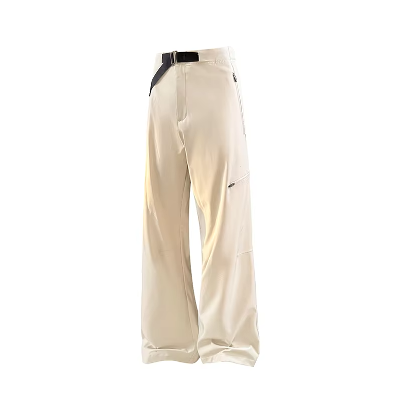 Autumn Hiking Pants Women Outdoor Waterproof Zipper Pocket Camping Sports Pants With Belt Solid Cycling Trekking Cargo Trousers
