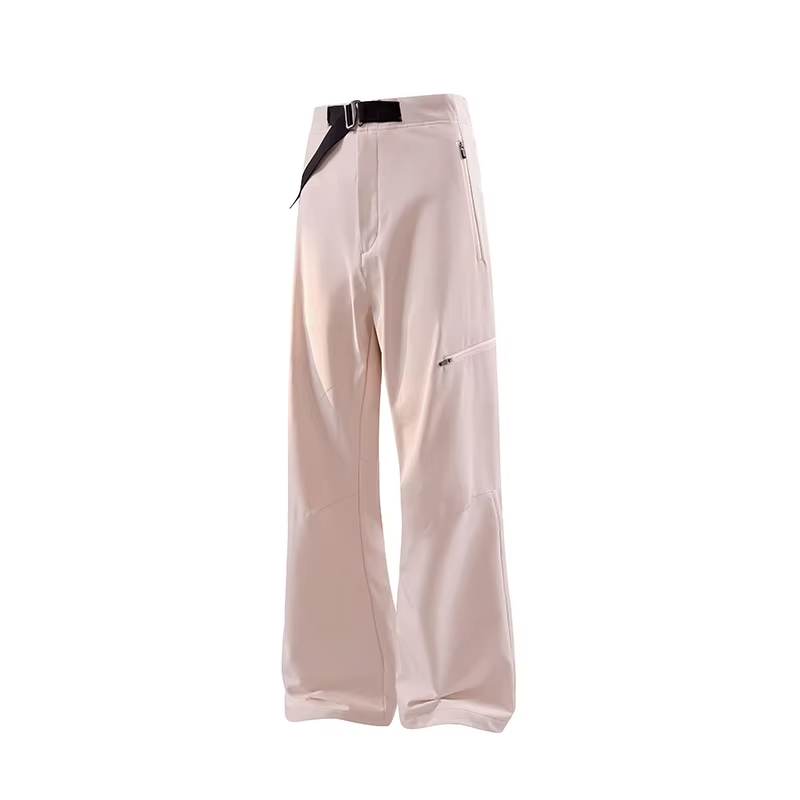 Autumn Hiking Pants Women Outdoor Waterproof Zipper Pocket Camping Sports Pants With Belt Solid Cycling Trekking Cargo Trousers
