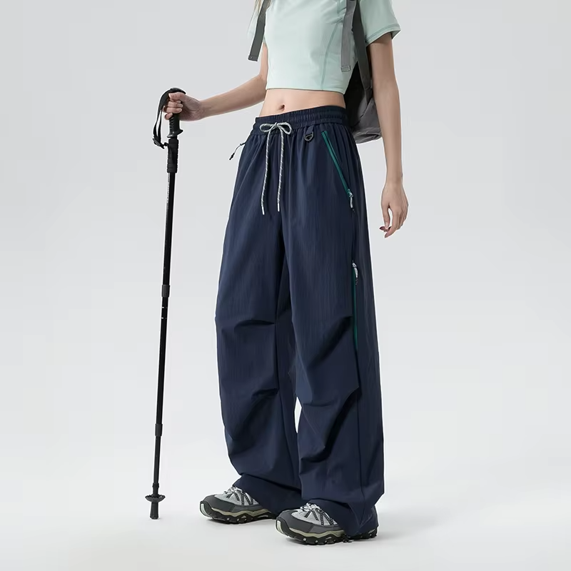 CHRLCK Quick Drying Hiking Pants Women Summer Mountaineering Cargo Pants Breathable Fishing Camping Cycling Trekking Trousers