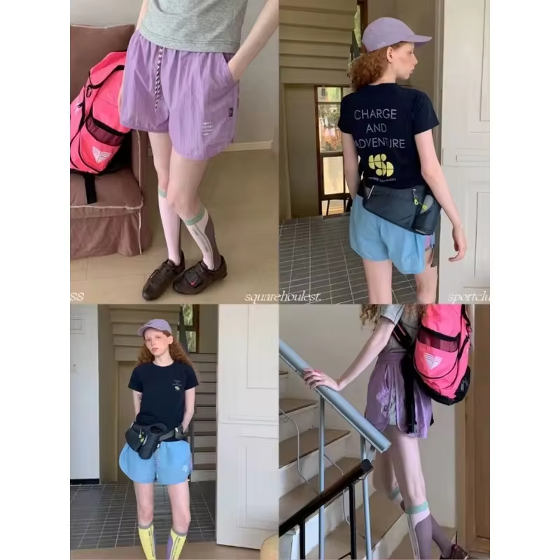 Women Quick Dry Hiking Shorts Summer Lightweight Breathable Loose Athletic Outdoor Shorts