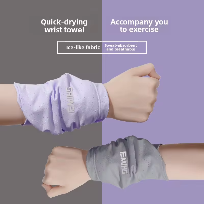 2026 New Wrist Sweat Towel Summer Thin Microfiber Running Cycling Sports Absorbent Quick Dry Cooling Wristband for Women Workout