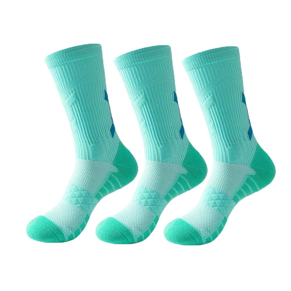 Men's professional basketball training elite Breathable quick drying towel bottom wicking sweat sports pressure sock
