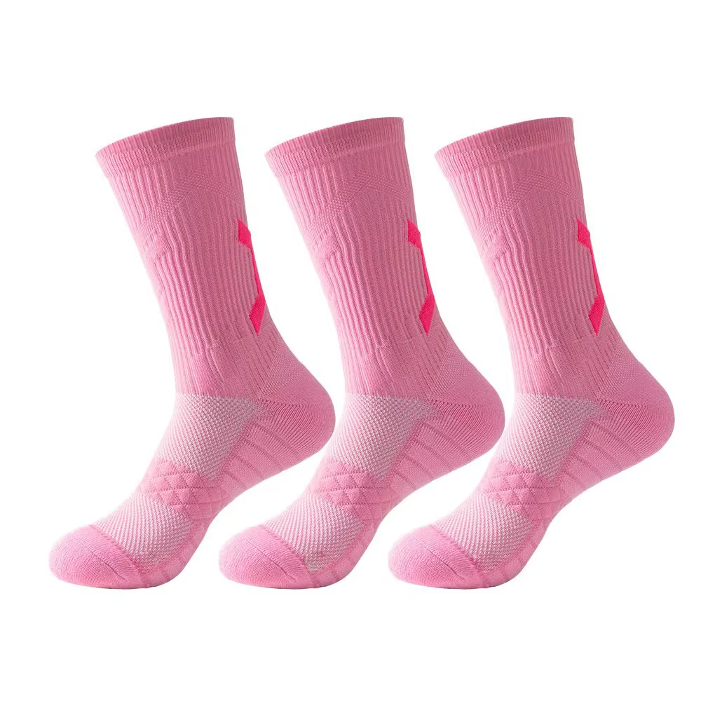 Men's professional basketball training elite Breathable quick drying towel bottom wicking sweat sports pressure sock