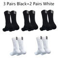 5 Pairs Professional Cycling Socks Men's Outdoor Sports Quick-Drying Bicycle Socks Sweat Absorbing Breathable Running Socks