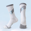 WRELS 1/2/3 Pairs Basketball Sports Socks Men Anti Slip Towel Bottom Socks Shock-Absorbing Breathable Running Compression Socks